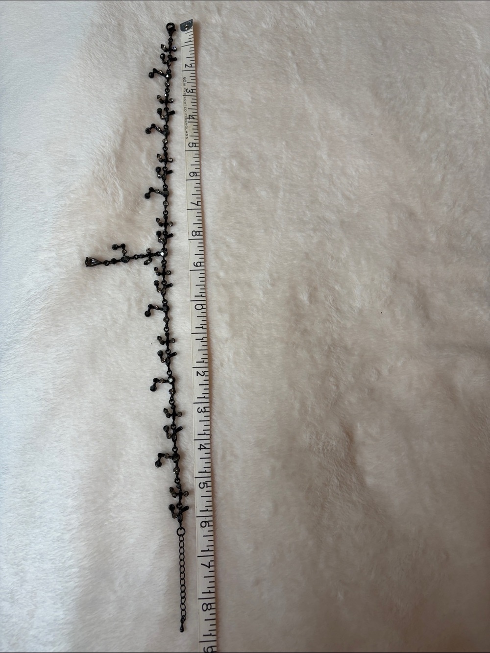 Black Beaded Branch Y Necklace - Women's Jewelry - Picture 2 of 2